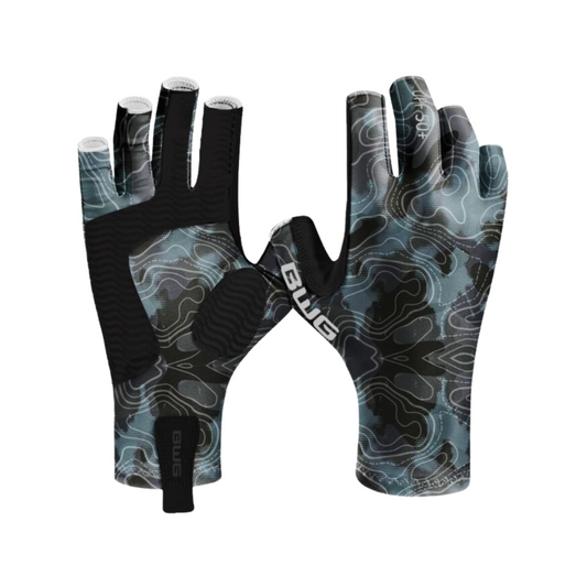 Dark Rorschach Sun Protection Gloves (Blue Water Gear)