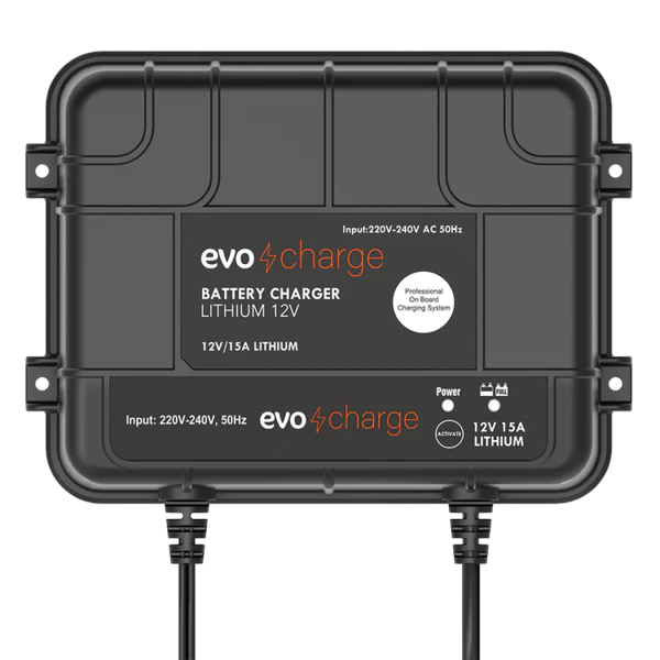 EvoCharge 12V 15ah LiFePo4 Battery Charger
