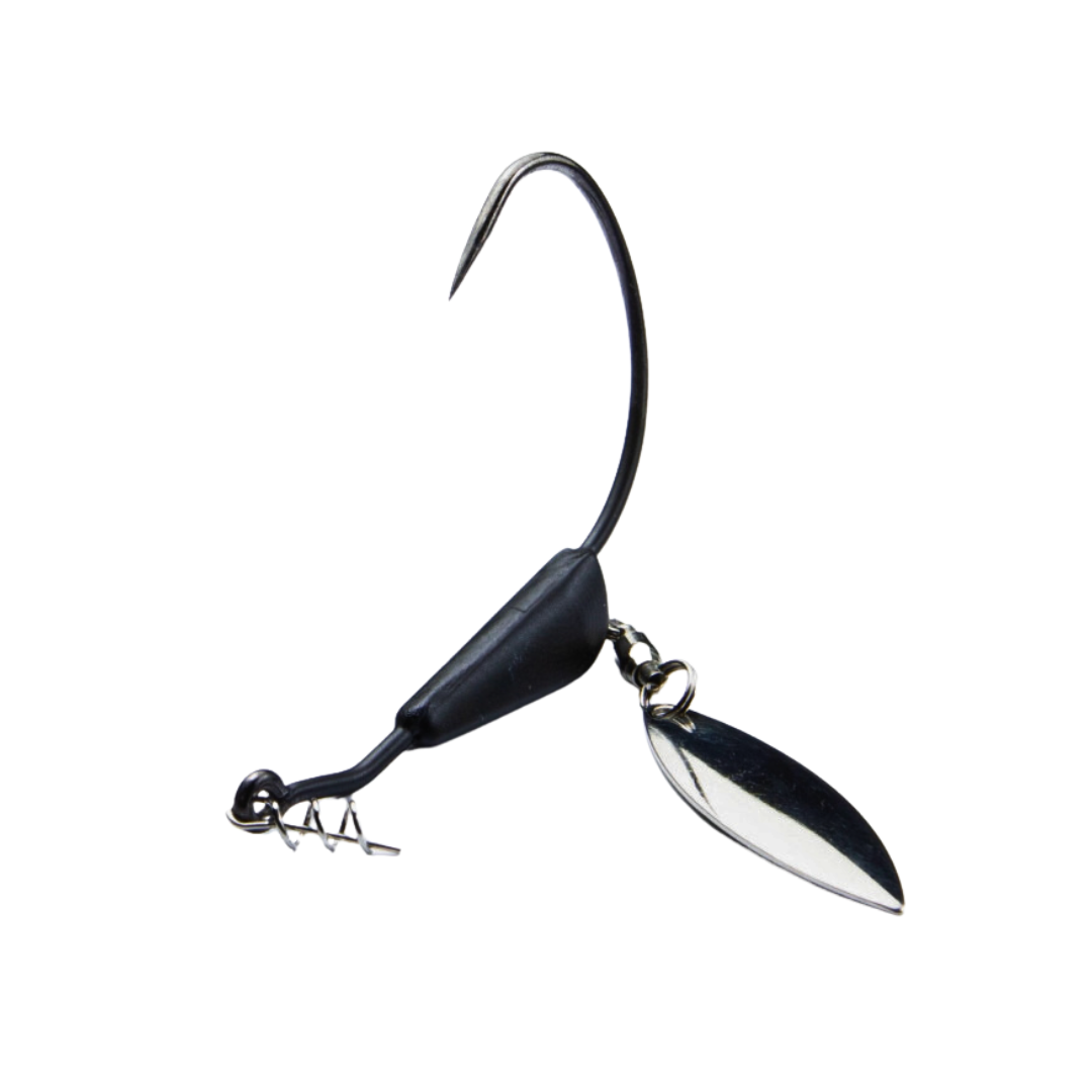 Black Tungsten Bladed Swimbait Hook (Trophy Tackle)