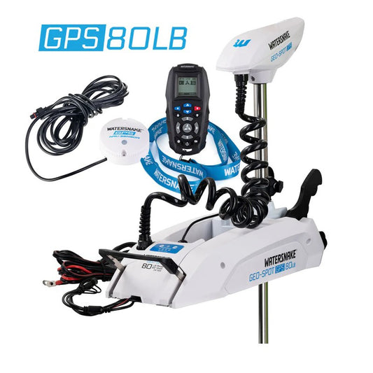 Watersnake GeoSpot 24 Volt 80 lb Thrust 66 Inch Shaft GPS Bow Mount Motor