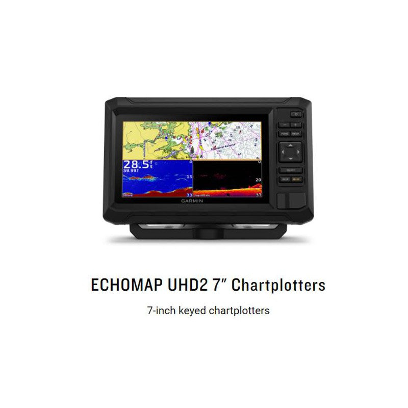 Garmin ECHOMAP UHD2 72cv 7 Chartplotter / Fishfinder With GT20-TM